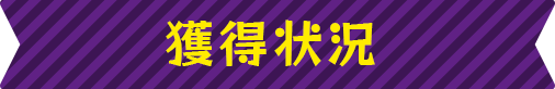 獲得状況